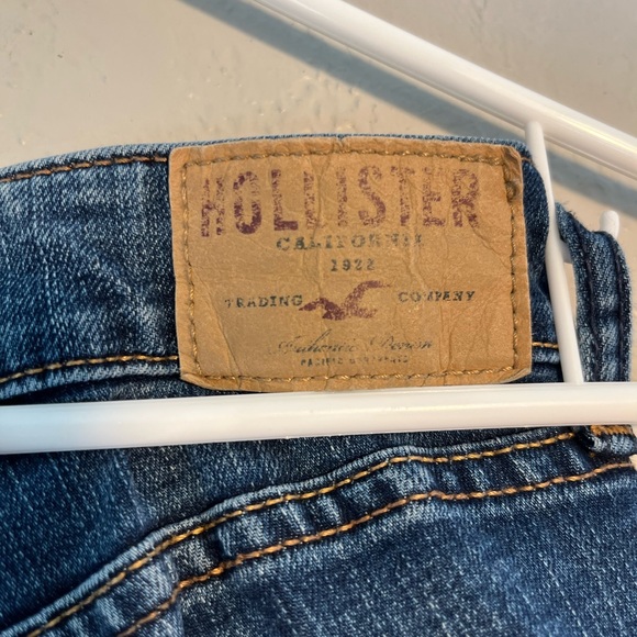 Hollister Blue Skinny Jeans Classic Fit SZ 25 Y2K Straight-Leg Pants Mid-Rise - Picture 9 of 12